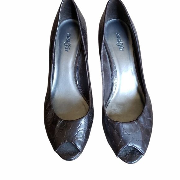 west 5th Shoes - East 5th textured heel, 6-6.5, brown